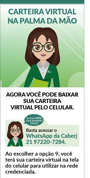 acessso carteira digital caberj whatsapp